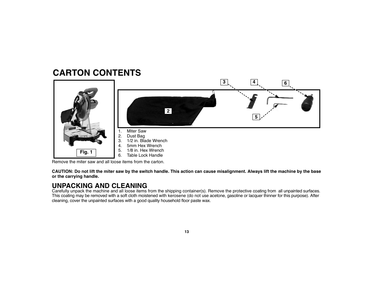Carton contents, Unpacking and cleaning | Black & Decker 90528012 User Manual | Page 13 / 88
