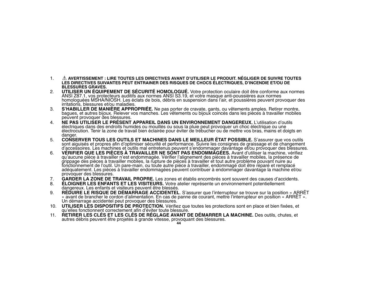 Black & Decker 90528012 User Manual | Page 44 / 88