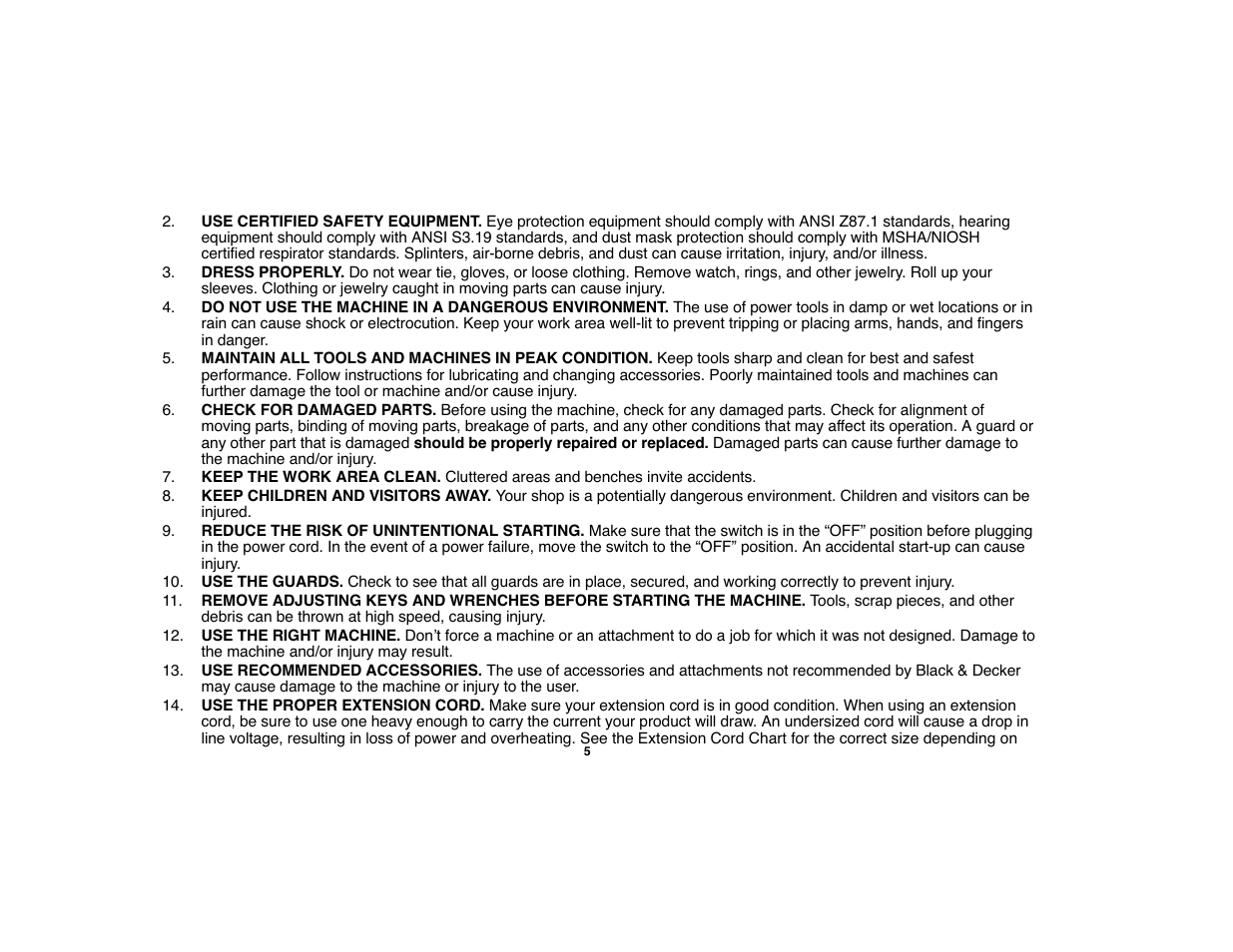 Black & Decker 90528012 User Manual | Page 5 / 88