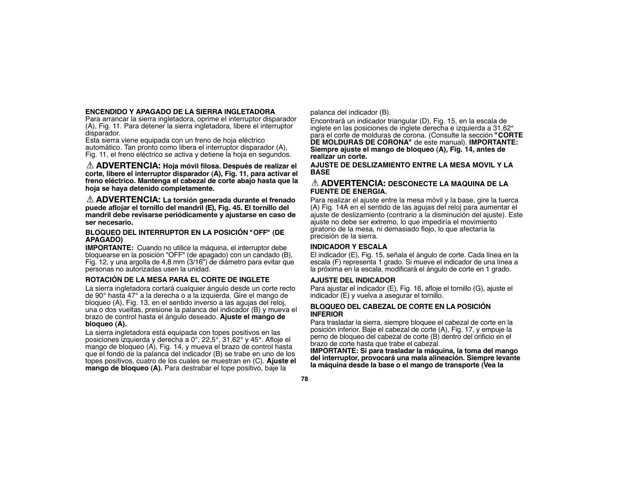 Black & Decker 90528012 User Manual | Page 78 / 88