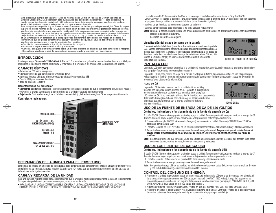 Black & Decker ELECTROMATE 500 User Manual | Page 7 / 8
