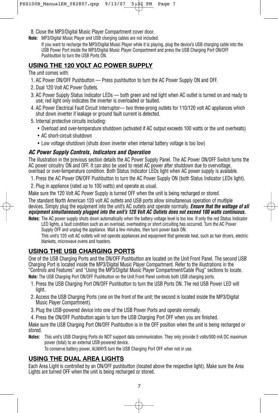 Black & Decker PSS100B User Manual | Page 8 / 11