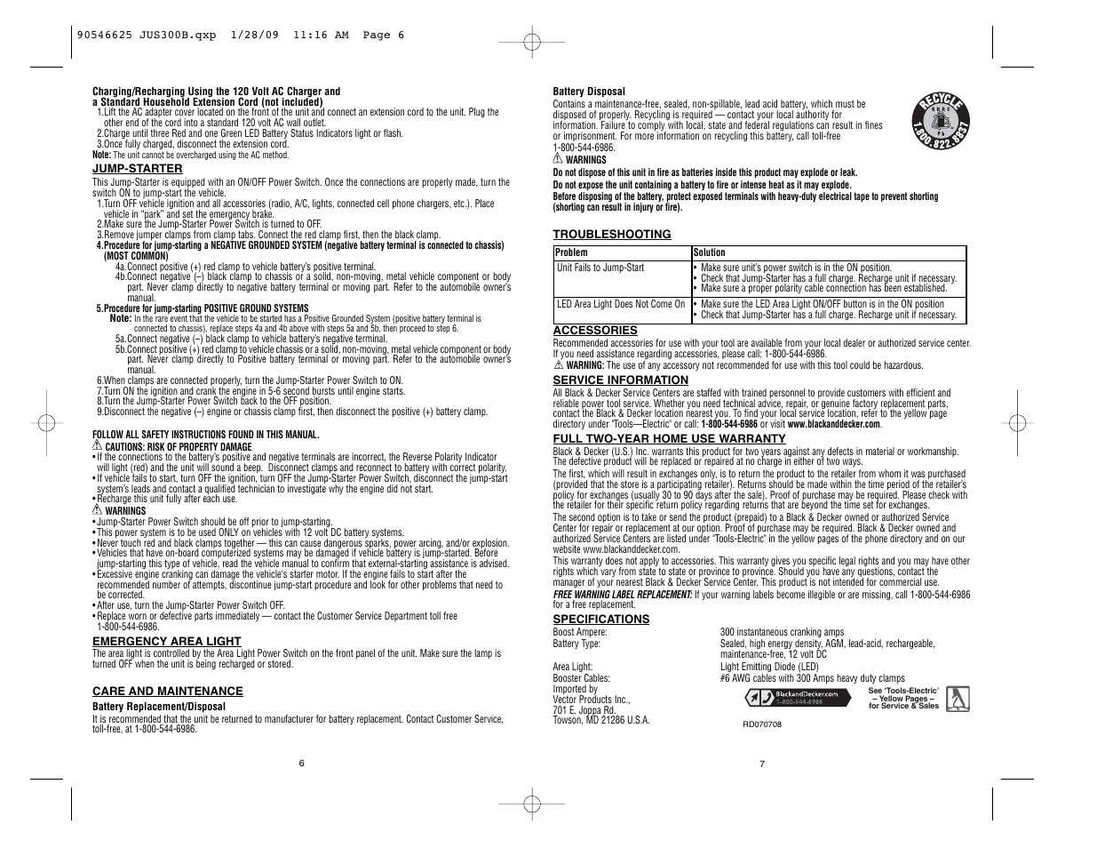 Black & Decker 90546625 User Manual | Page 4 / 8