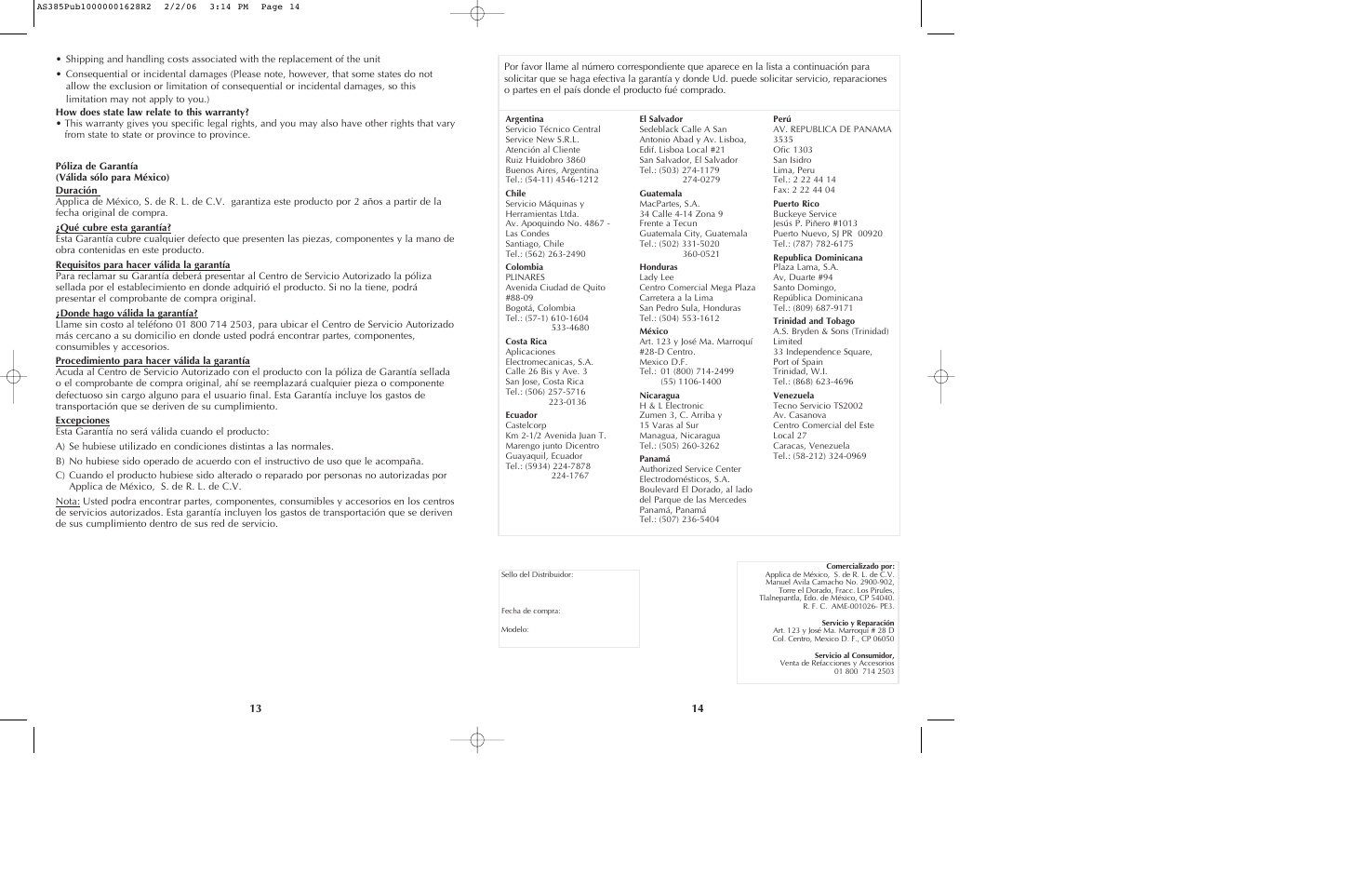 Black & Decker AVANTSTEAM AS385 User Manual | Page 8 / 9