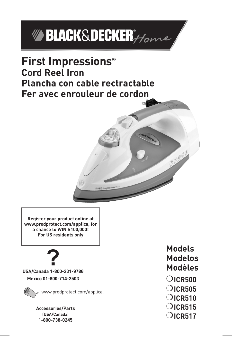 Black & Decker First Impressions ICR515 User Manual | 15 pages