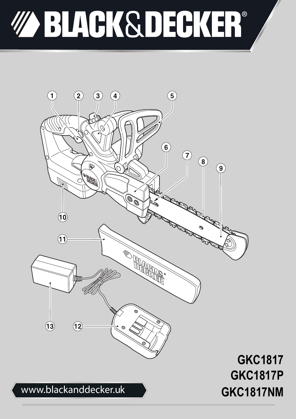 Black & Decker GKC1817P User Manual | 16 pages