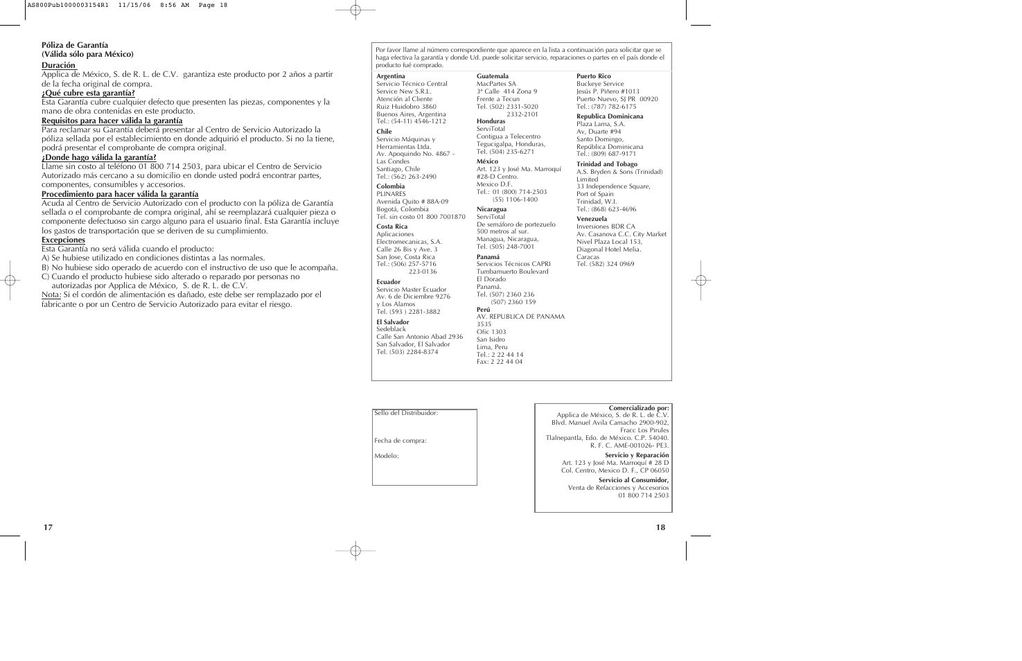 Black & Decker AS800 User Manual | Page 10 / 11