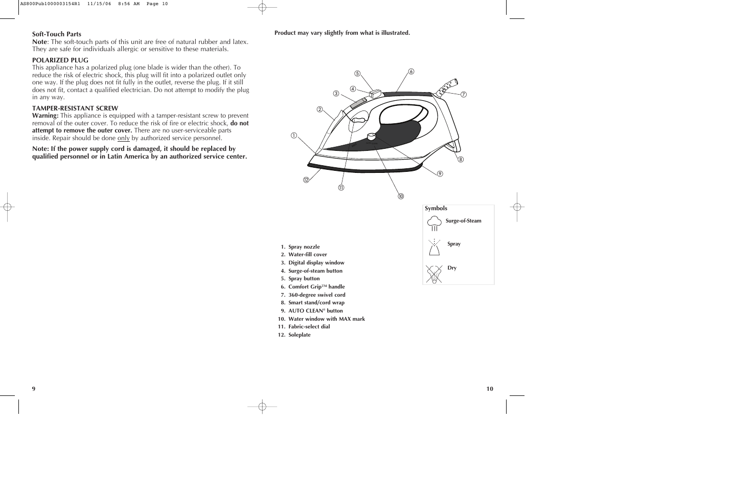 Black & Decker AS800 User Manual | Page 6 / 11