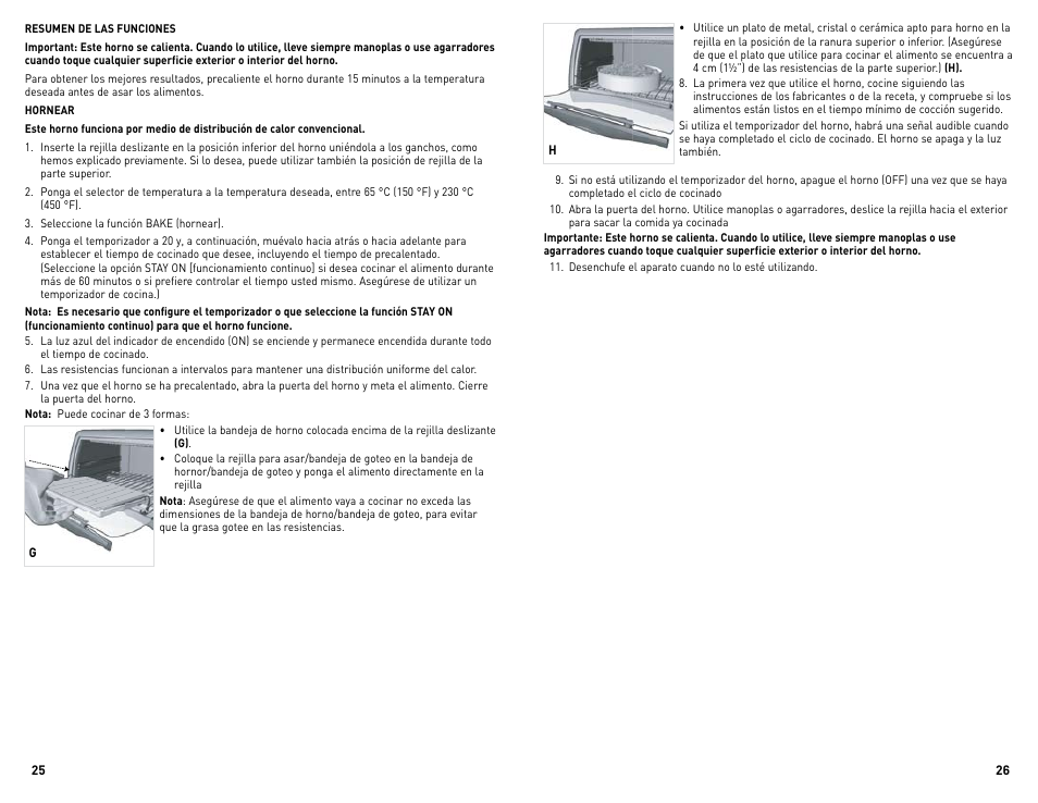 Black & Decker Perfect Broil CTO4300BUC User Manual | Page 14 / 33