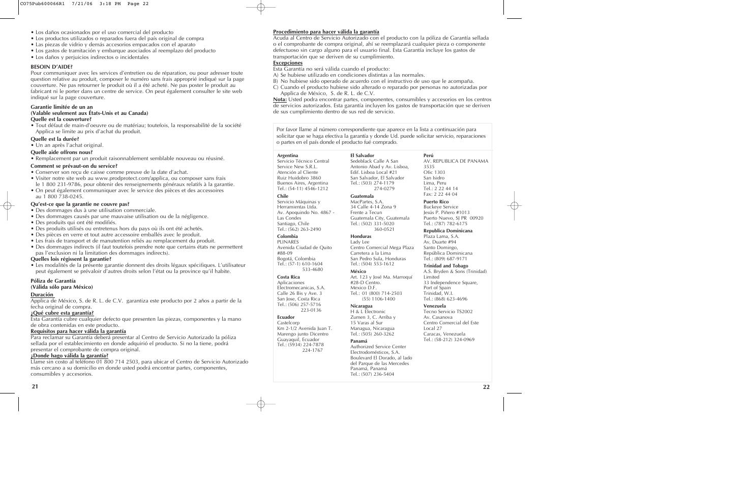 Black & Decker CO85BM User Manual | Page 12 / 13