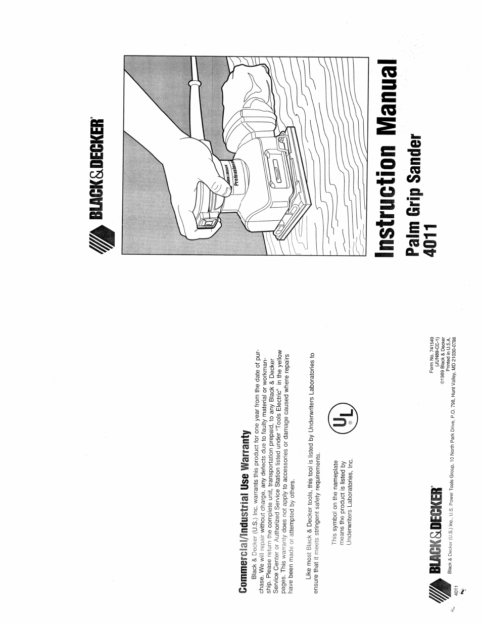 Black & Decker 4011 User Manual | 6 pages