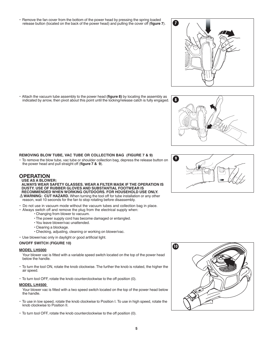 Operation | Black & Decker 90538065 User Manual | Page 5 / 20