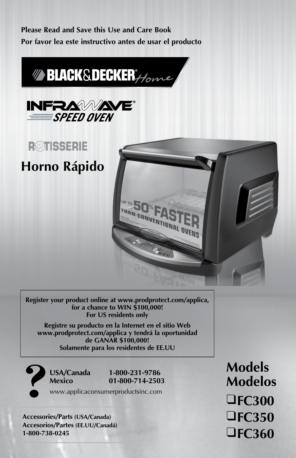 Black & Decker INFRAWAVE FC360 User Manual | 39 pages