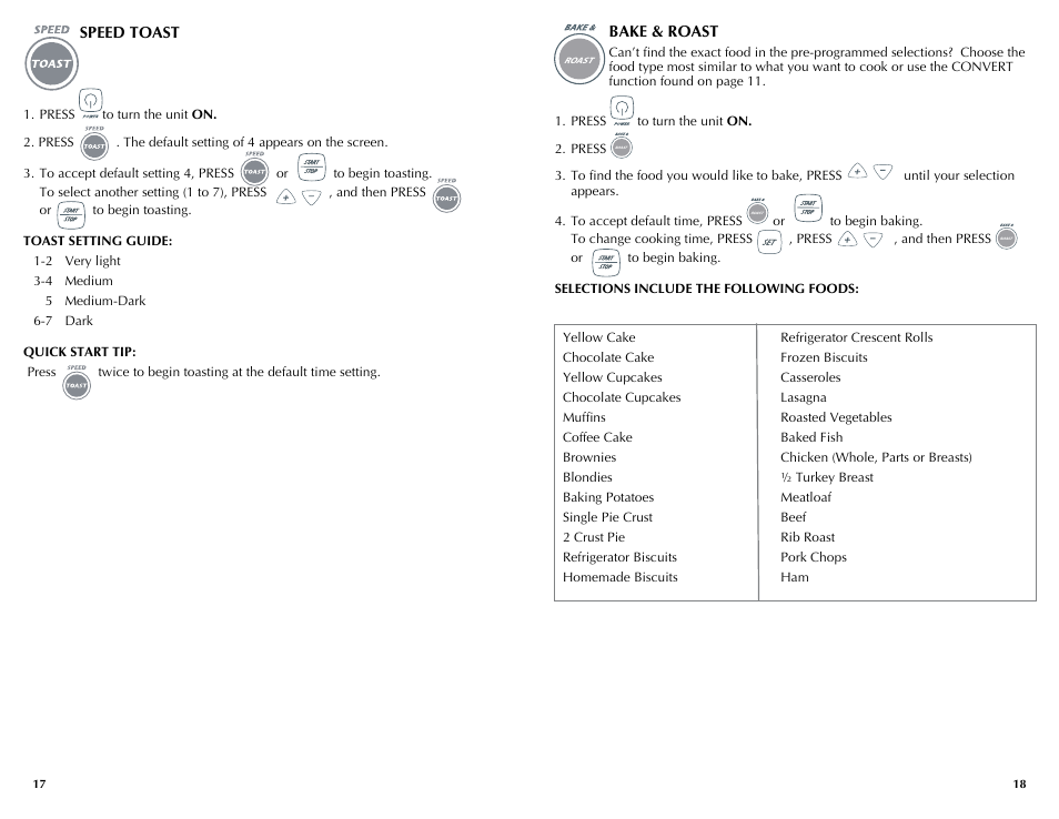 Black & Decker INFRAWAVE FC360 User Manual | Page 10 / 39