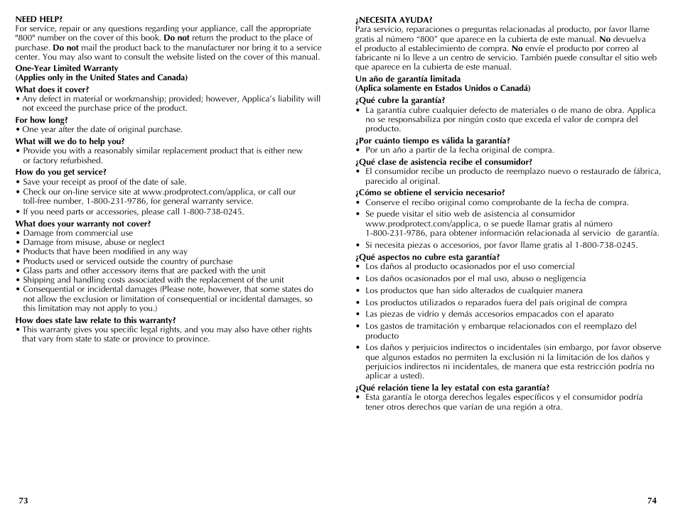 Black & Decker INFRAWAVE FC360 User Manual | Page 38 / 39