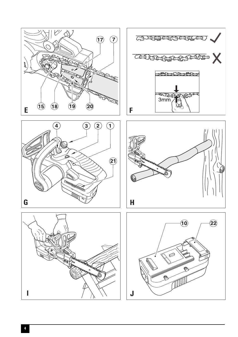Black & Decker Powerufl Solutions GKC1817L User Manual | Page 4 / 16