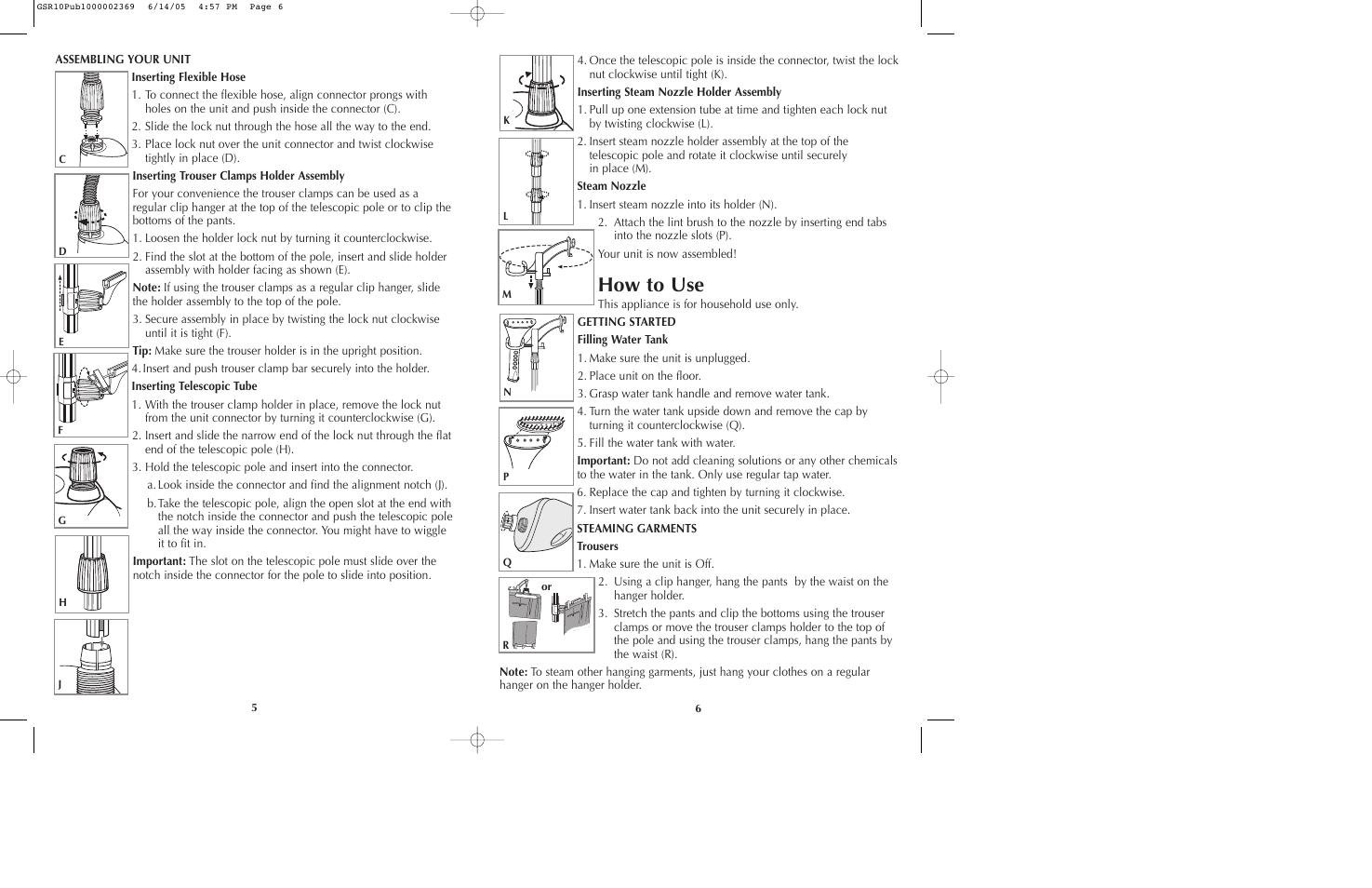 How to use | Black & Decker GSR10 User Manual | Page 4 / 17