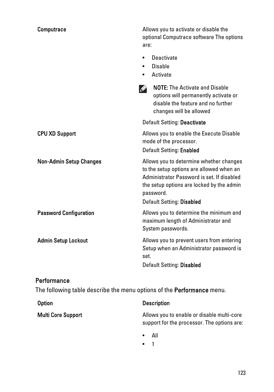 Dell Precision M6600 (Mid 2011) User Manual | Page 123 / 136