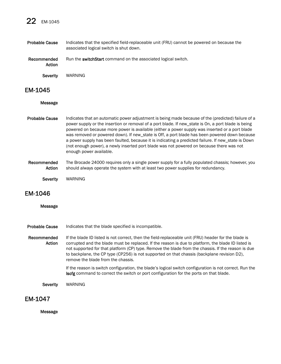 Em-1045, Em-1046, Em-1047 | Dell POWEREDGE M1000E User Manual | Page 236 / 842