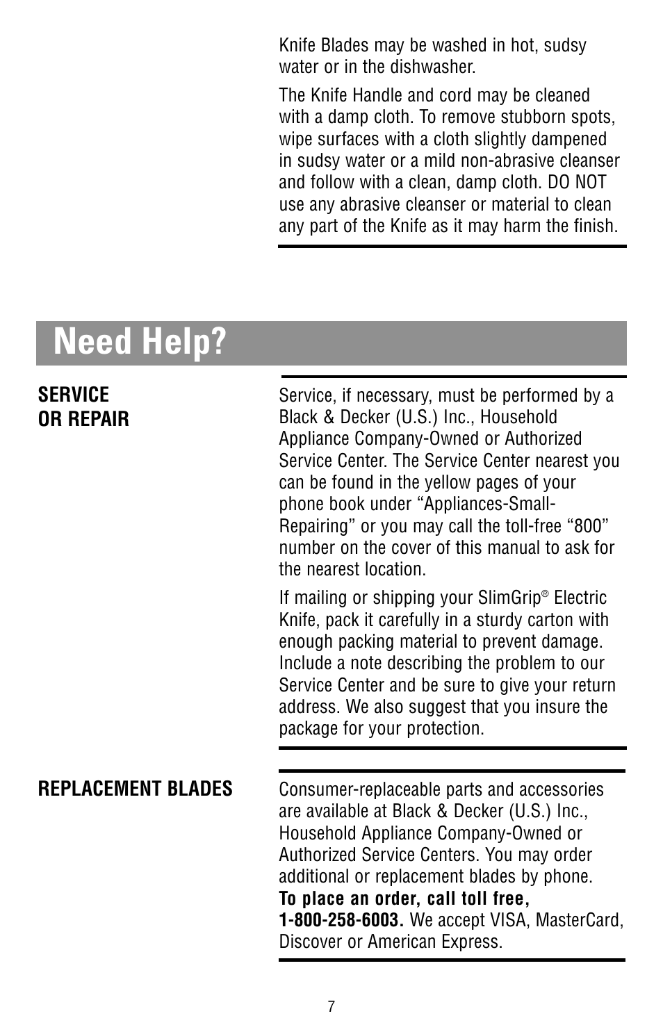 Need help | Black & Decker EK100 User Manual | Page 4 / 5