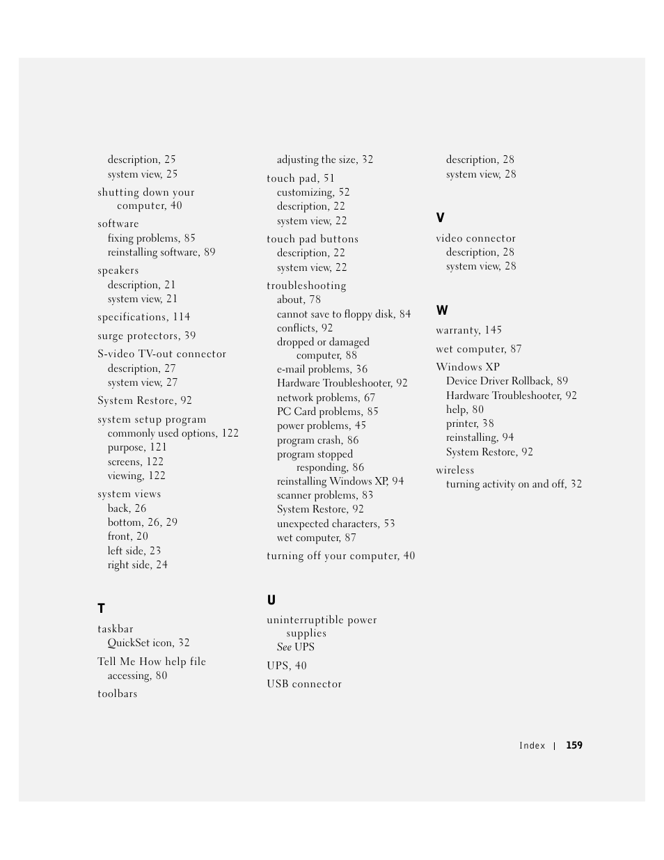 Dell Inspiron 5100 User Manual | Page 159 / 160