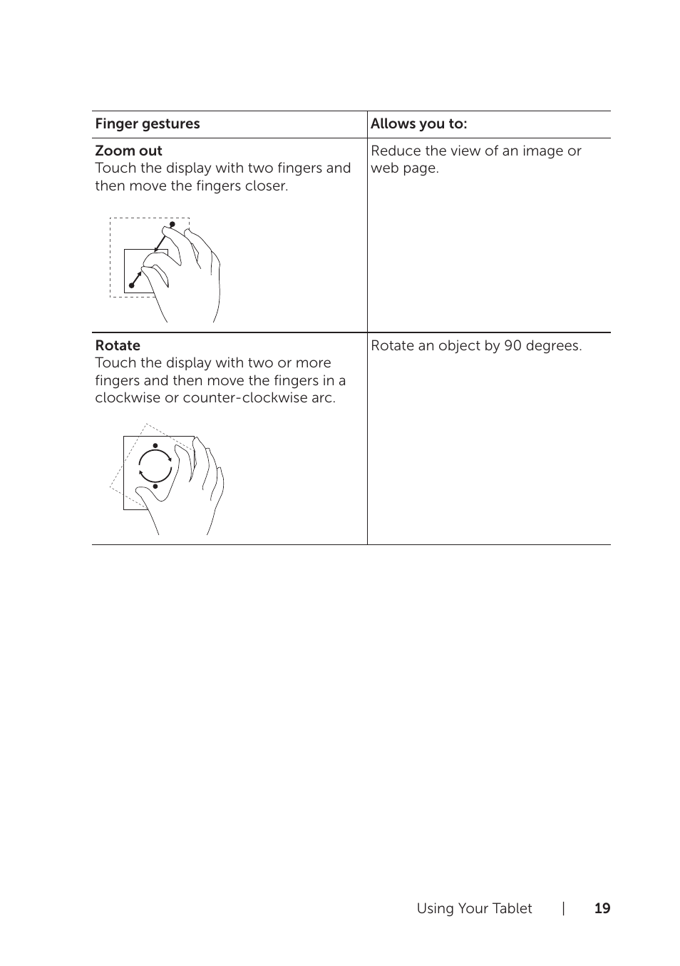 Dell Venue 8 Pro (3845, Late 2014) User Manual | Page 19 / 39