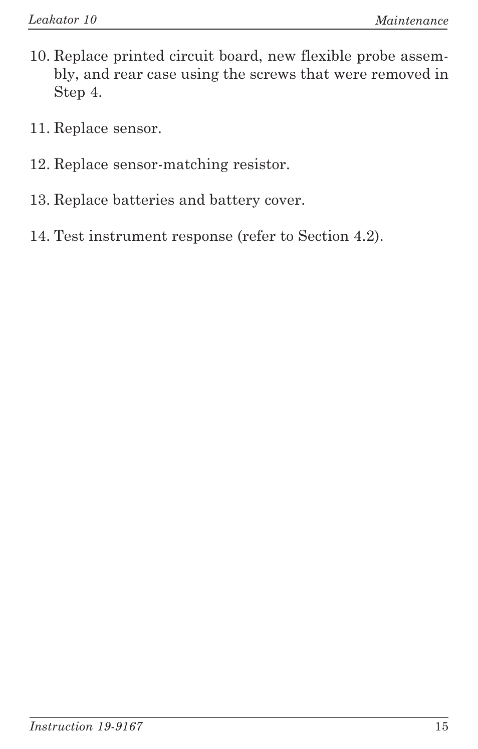 Bacharach Leakator 10 User Manual | Page 19 / 24
