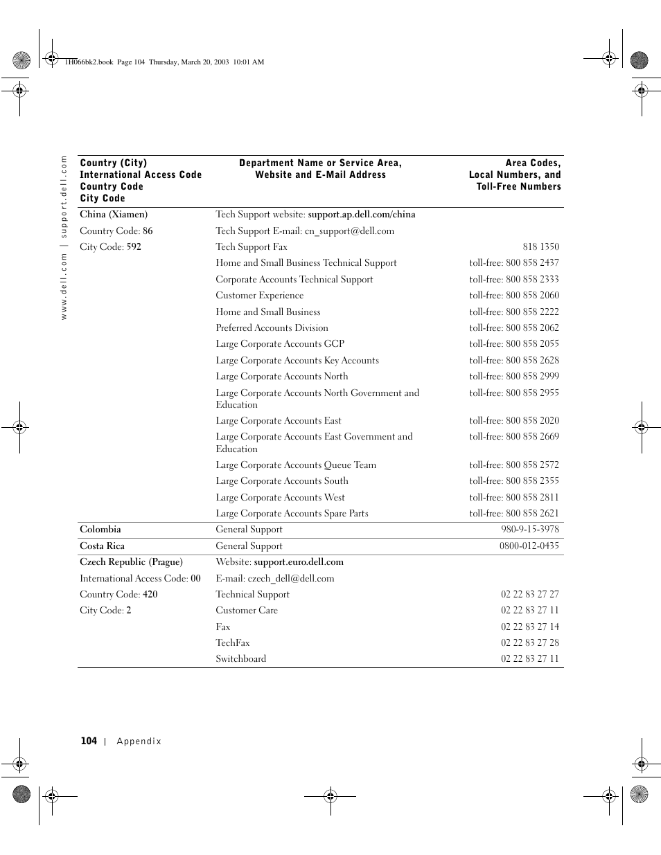 Dell INSPIRON 2600 User Manual | Page 104 / 134