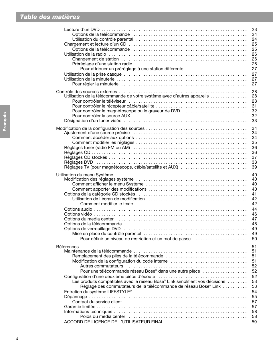 Bose LIFESTYLE 38 User Manual | Page 120 / 184