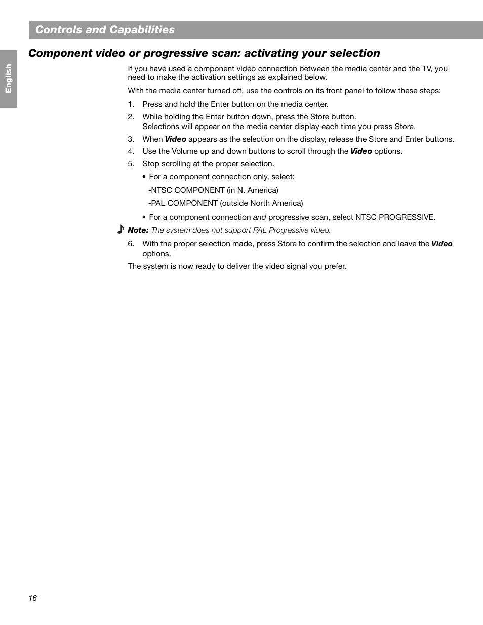 Controls and capabilities | Bose LIFESTYLE 38 User Manual | Page 16 / 184