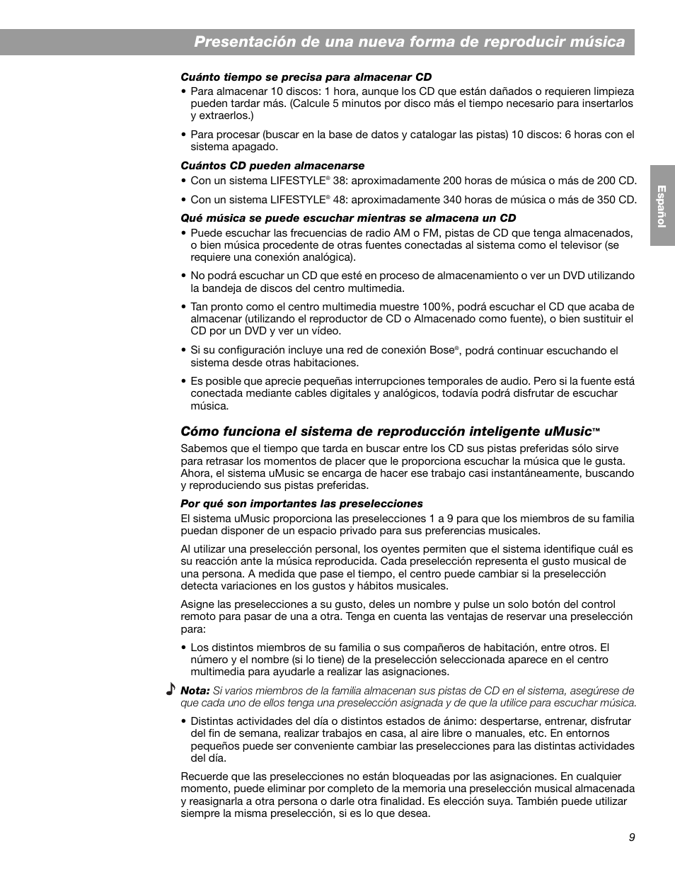 Bose LIFESTYLE 38 User Manual | Page 67 / 184