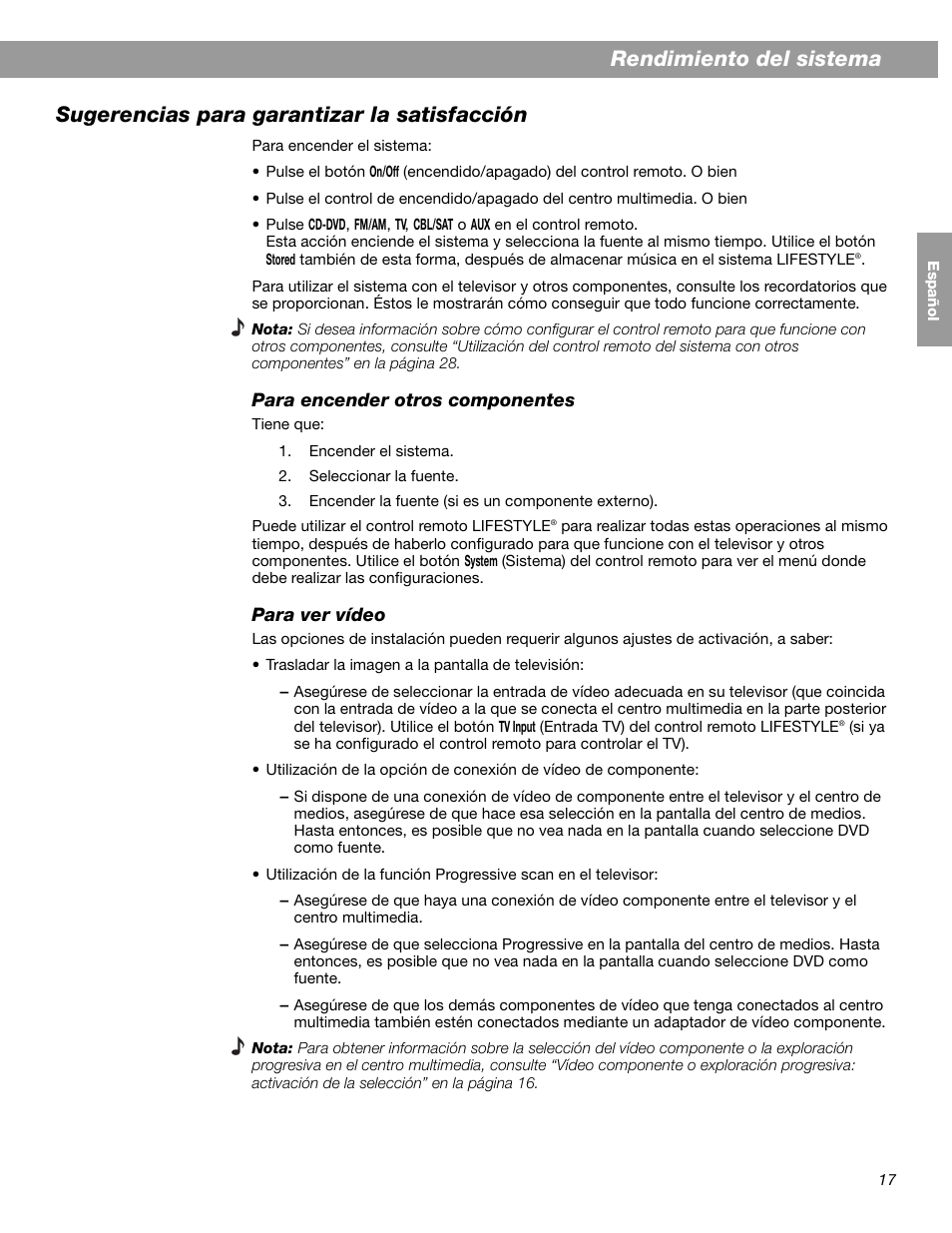 Bose LIFESTYLE 38 User Manual | Page 75 / 184