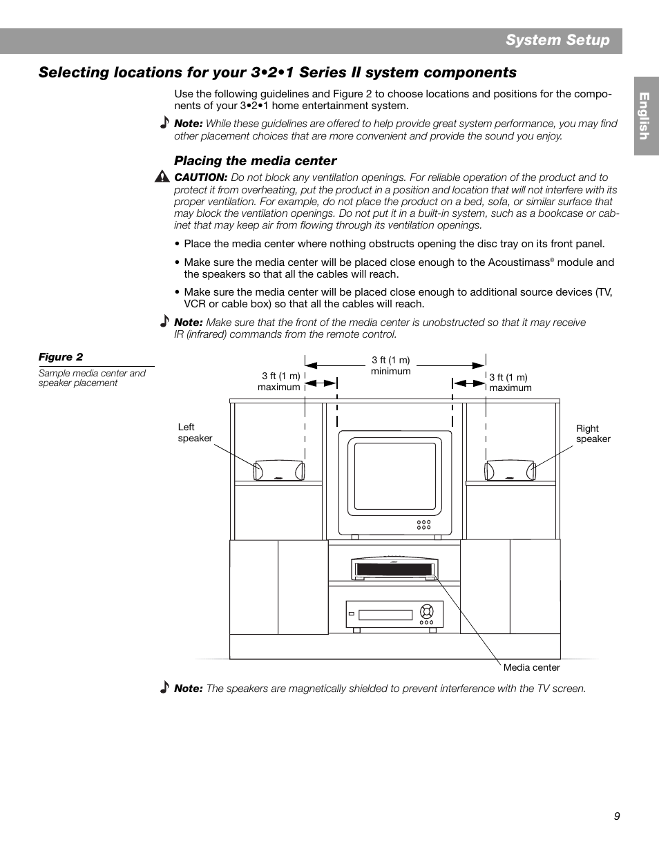 System setup | Bose 3.2.1 GS Series II User Manual | Page 9 / 180