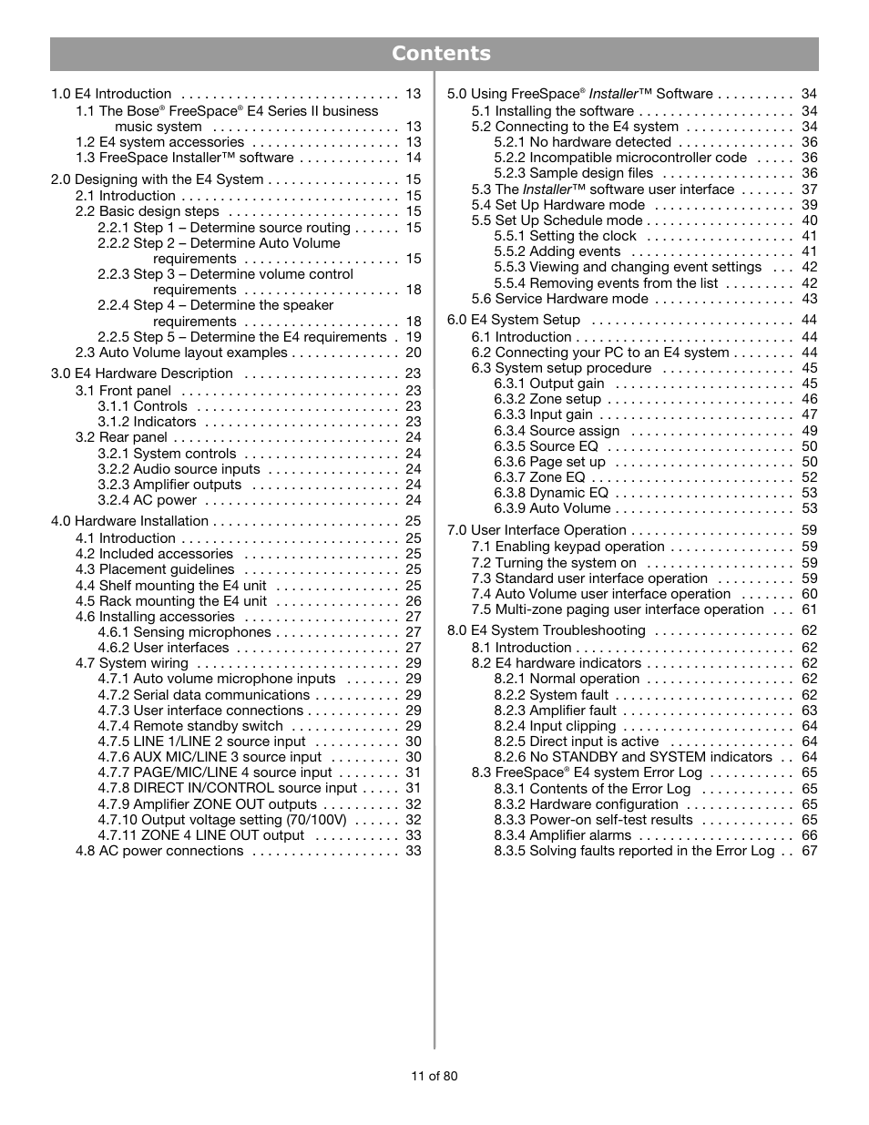 Bose FREESPACE E4 User Manual | Page 3 / 18