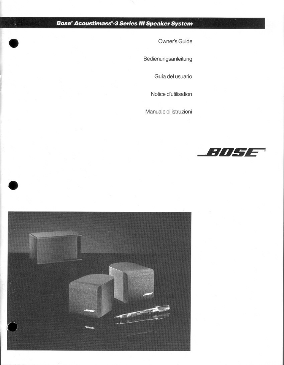 Bose Acoustimass 3 Series III User Manual | 11 pages