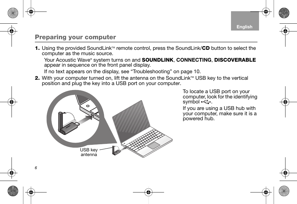 Preparing your computer | Bose Soundlink AM323699 User Manual | Page 10 / 204