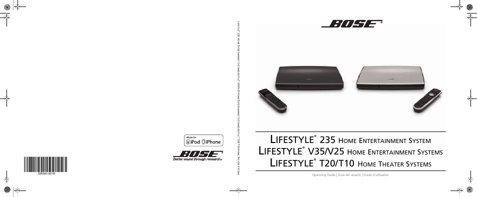Bose LIFESTYLE V35/V25 User Manual | 34 pages