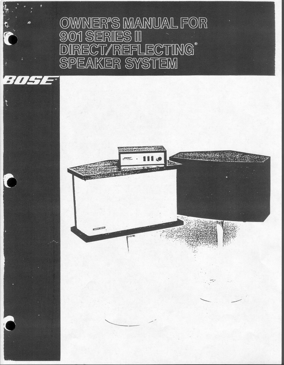 Bose 901 Series II User Manual | 16 pages