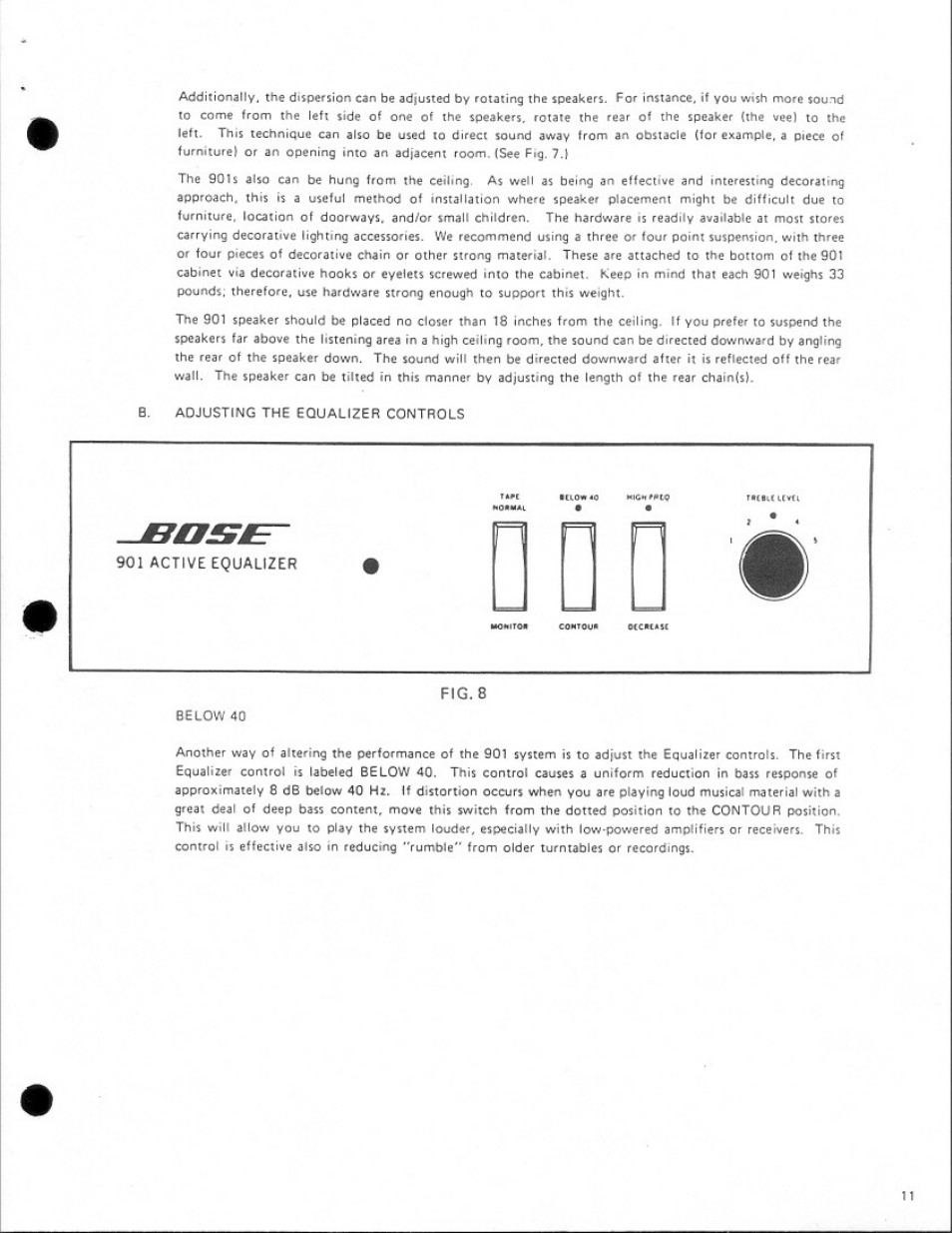 Bose 901 Series II User Manual | Page 11 / 16