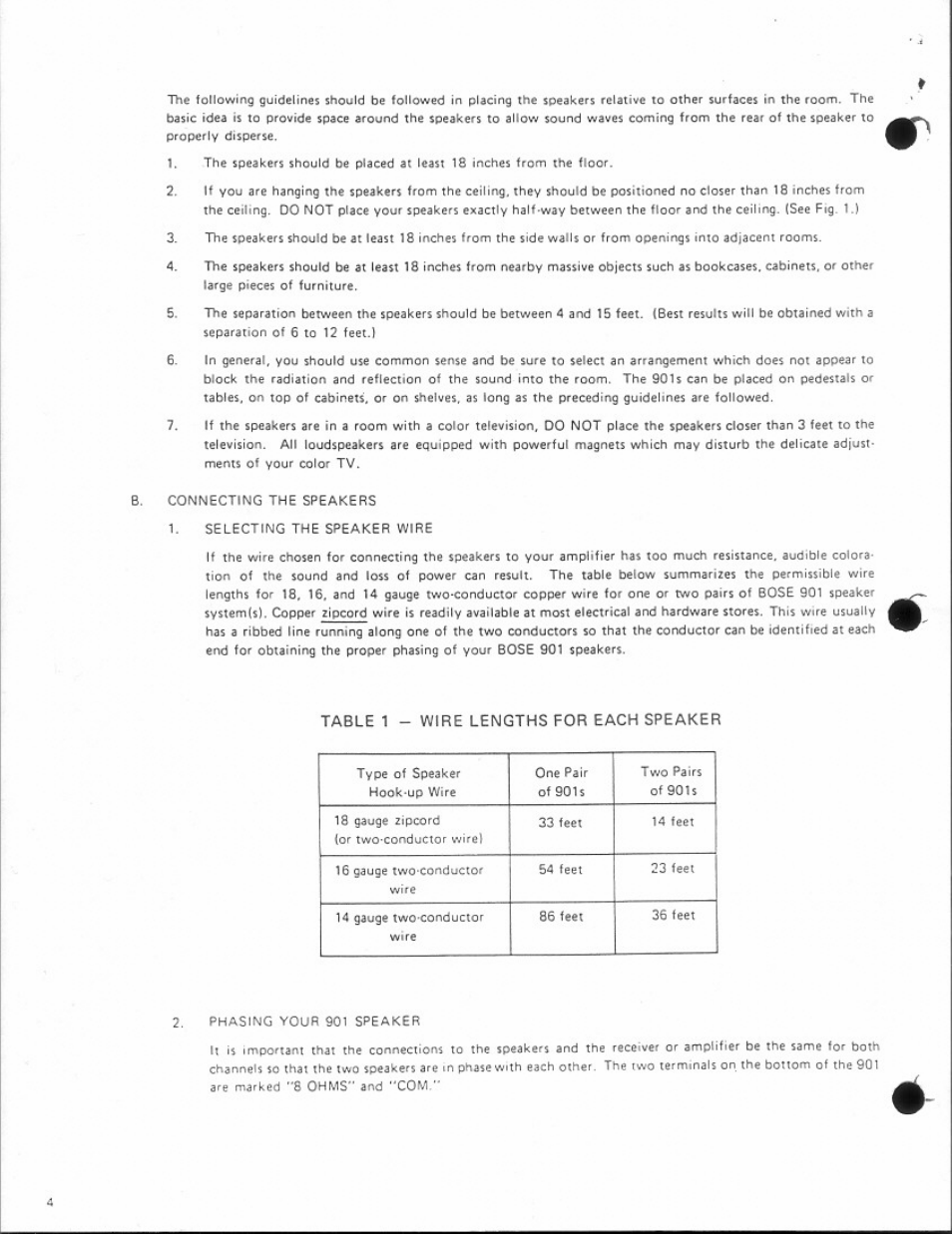 Bose 901 Series II User Manual | Page 4 / 16