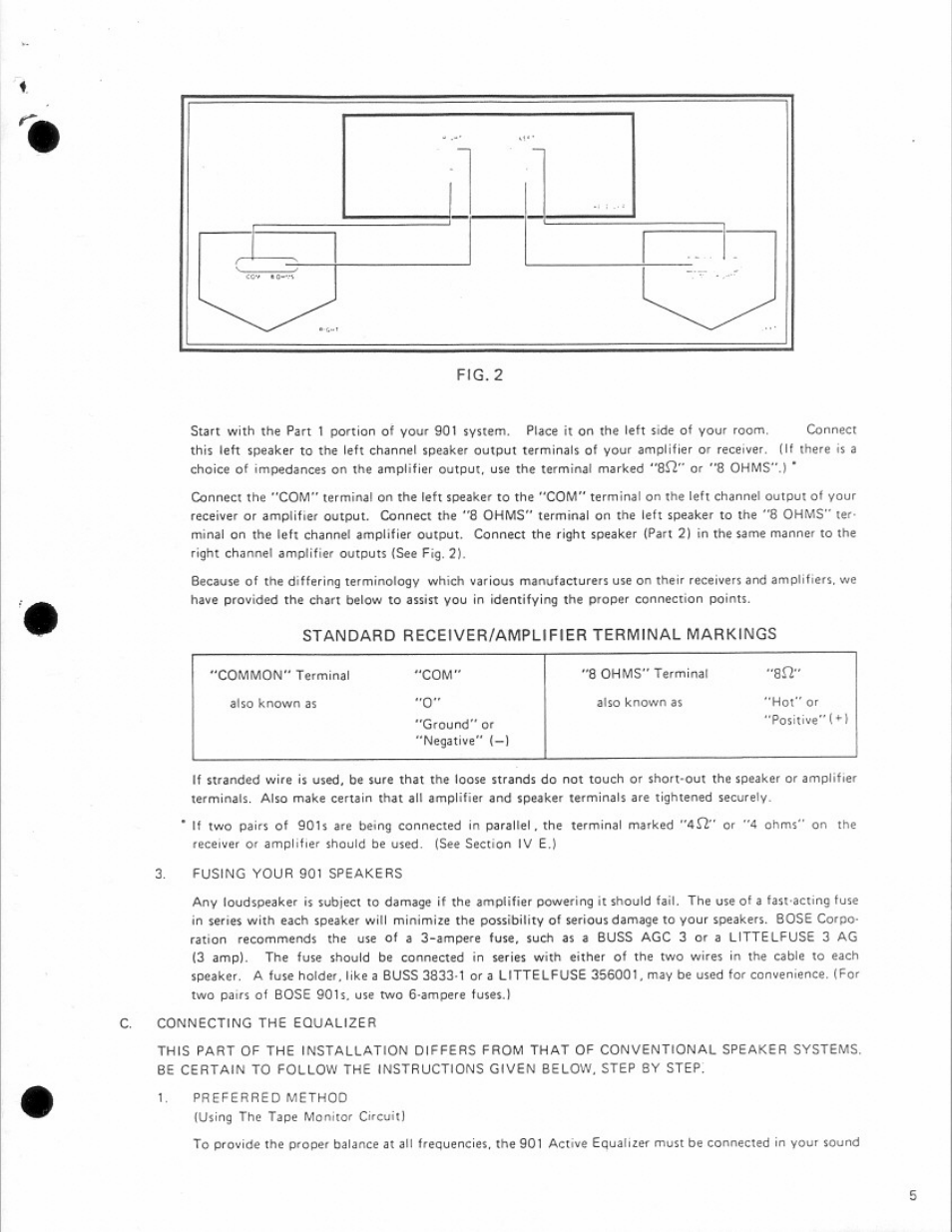 Bose 901 Series II User Manual | Page 5 / 16