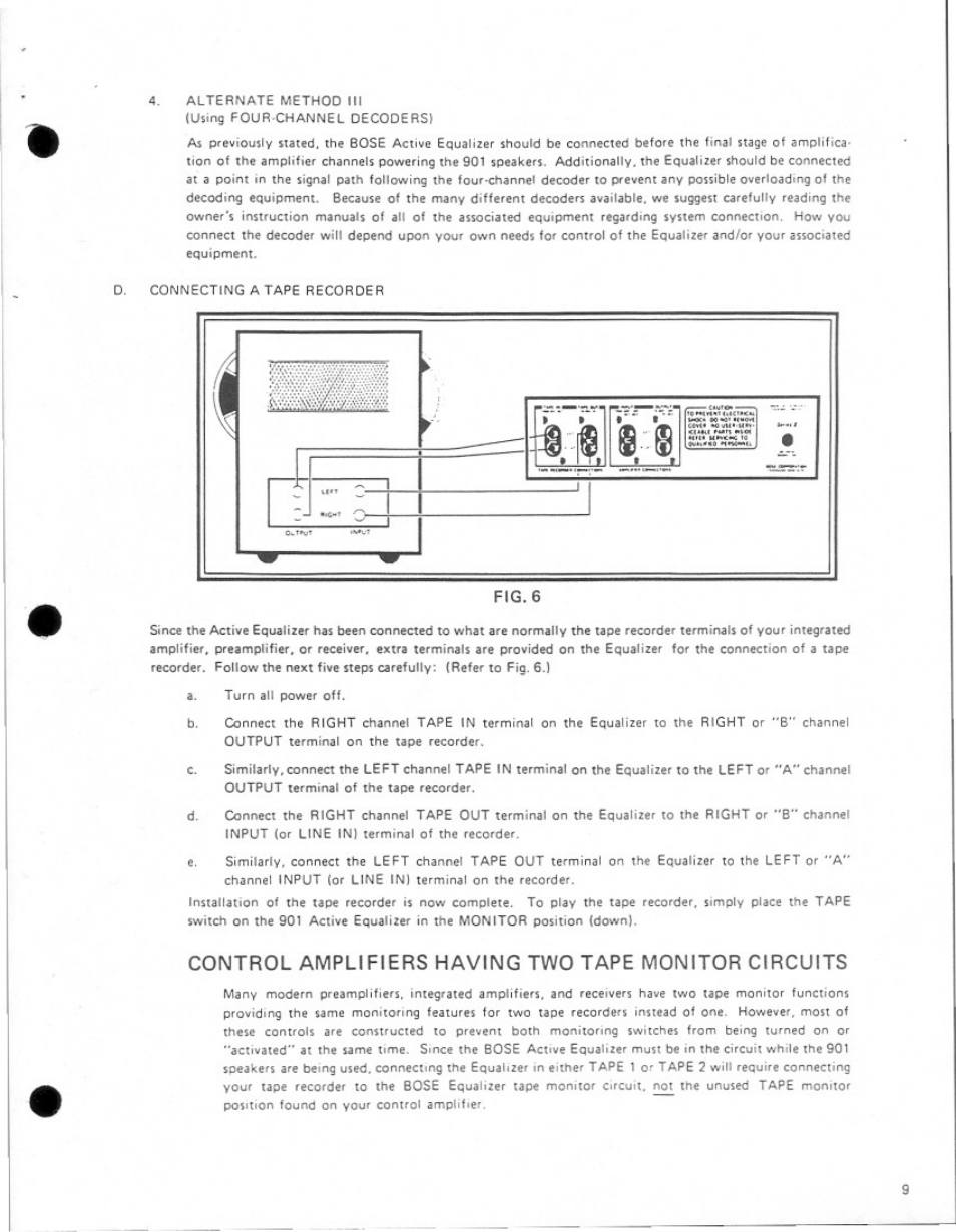 Bose 901 Series II User Manual | Page 9 / 16