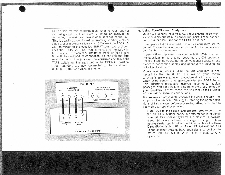Bose Direct / Reflecting 901 Series 4 User Manual | Page 11 / 20