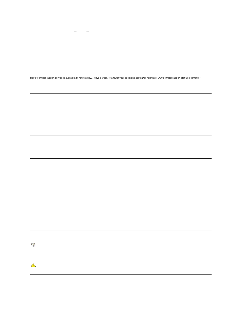 Technical assistance, Dell enterprise training and certification, Problems with your order | Product information, Returning items for warranty repair or credit, Before, You call, Technical support service, Before you call | Dell PowerVault 110T SDLT320 (Tape Drive) User Manual | Page 17 / 43