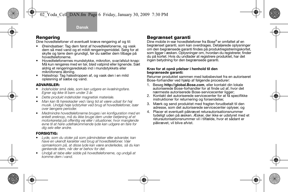 Bose AM316835 User Manual | Page 13 / 100