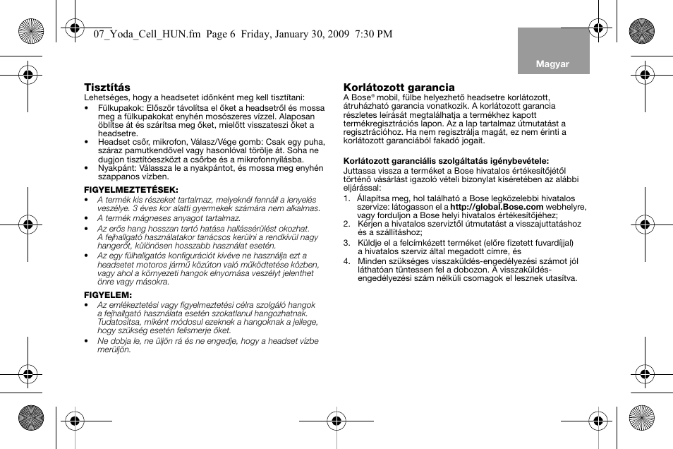 Bose AM316835 User Manual | Page 43 / 100