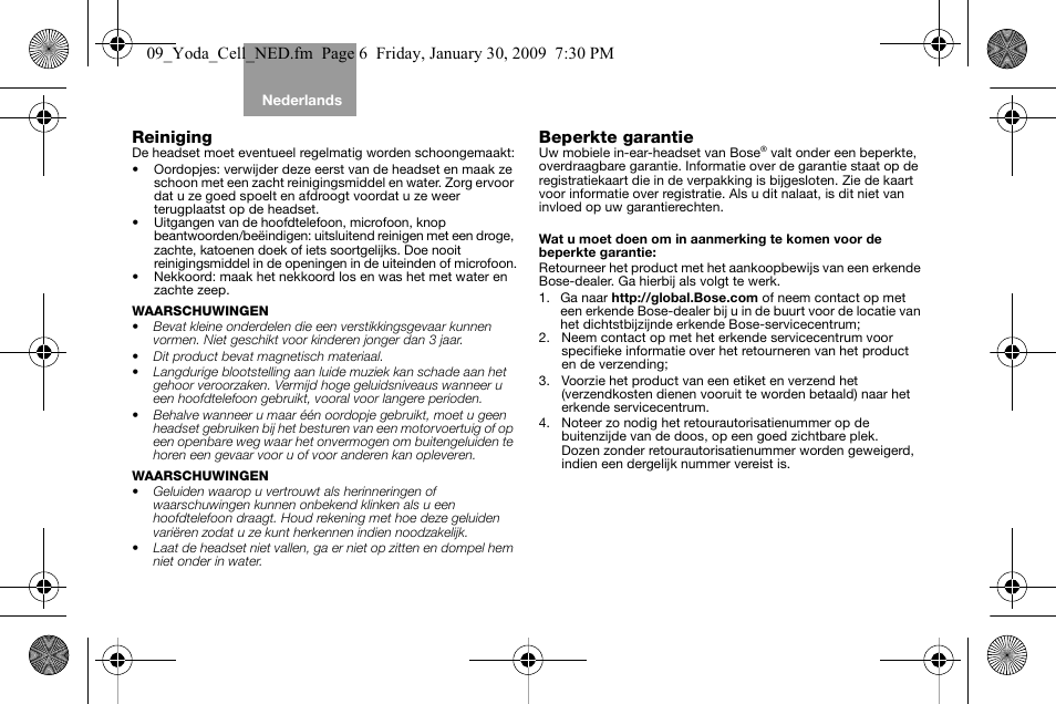 Bose AM316835 User Manual | Page 55 / 100