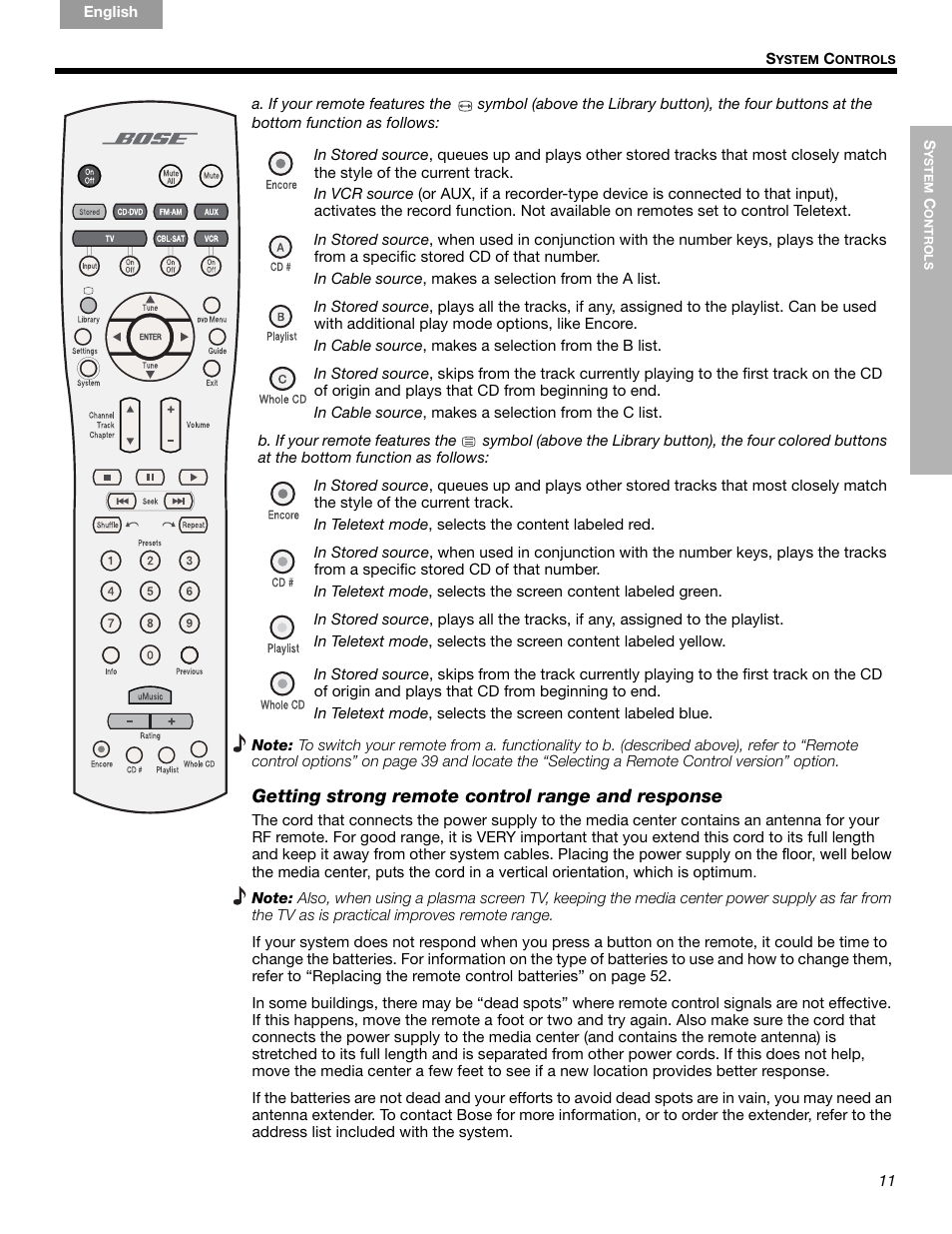 Bose LIFESTYLE 289328 User Manual | Page 11 / 68