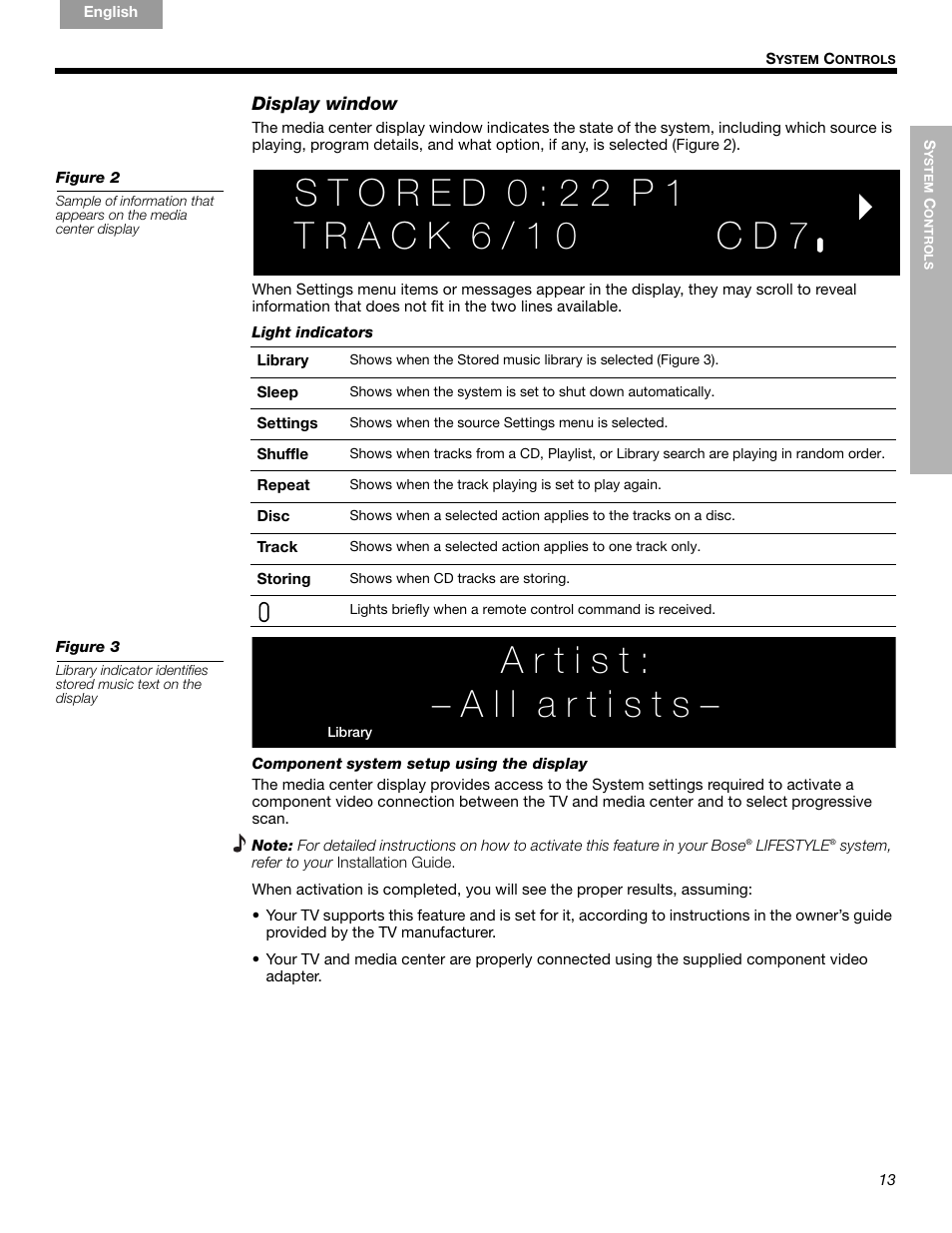 Bose LIFESTYLE 289328 User Manual | Page 13 / 68