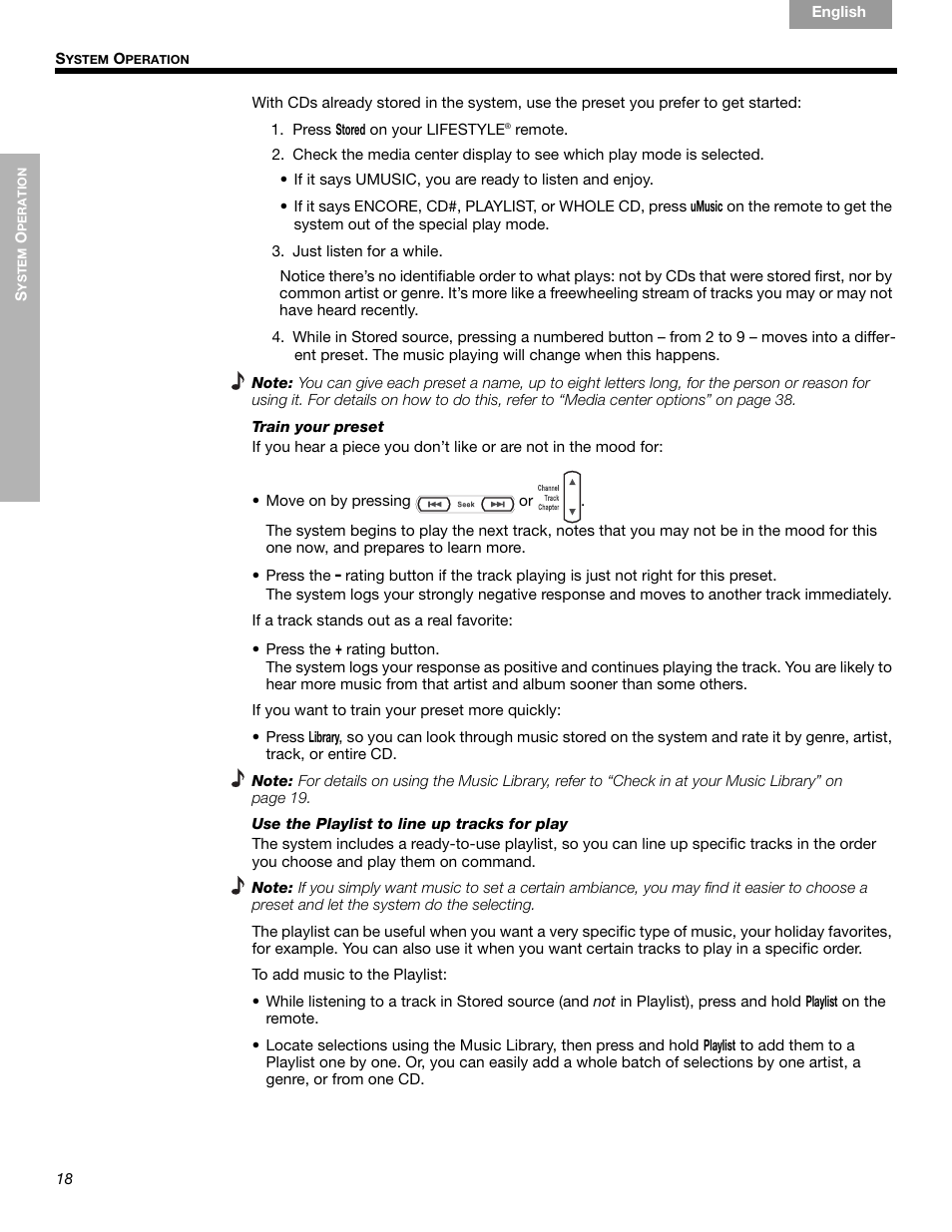 Bose LIFESTYLE 289328 User Manual | Page 18 / 68